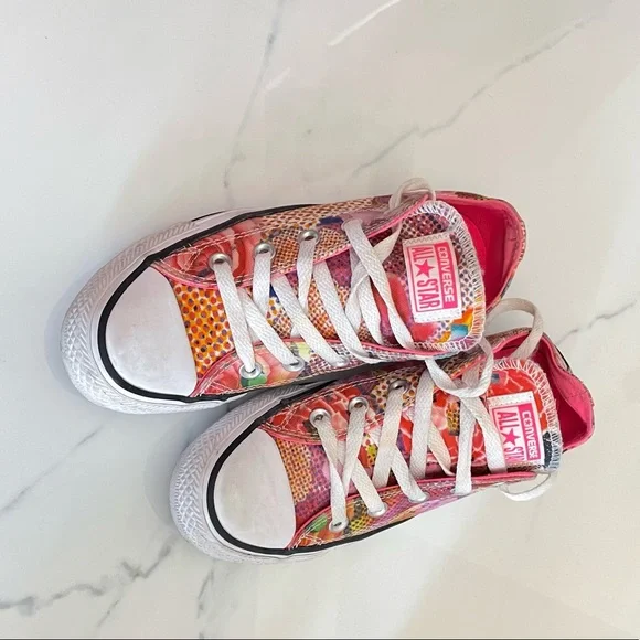 Converse Women's Chuck Taylor All Star Digital Floral Ox Basketball Shoe - Picture 5 of 11